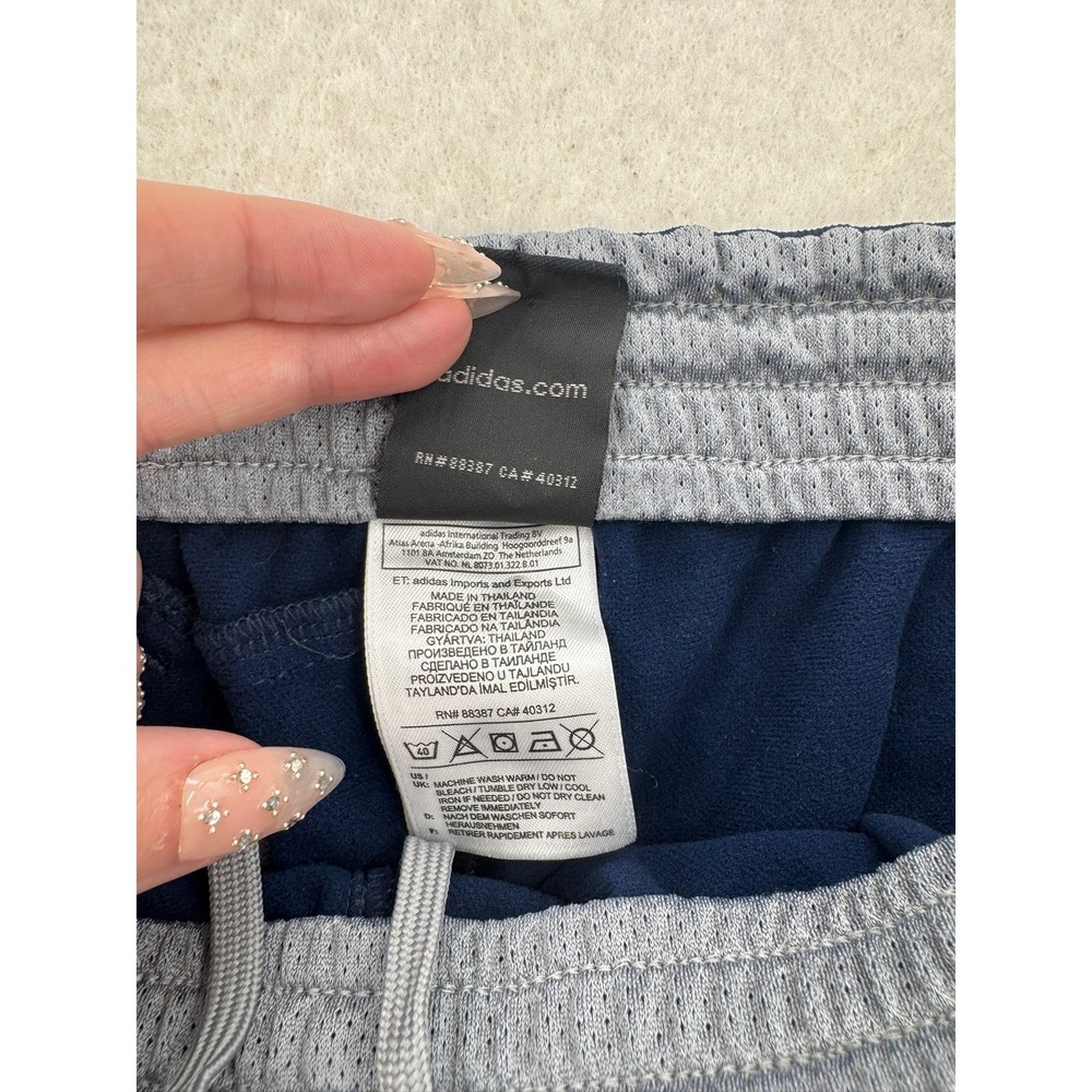 Adidas Mens Navy Blue Track Pants XL Athletic Training Joggers athleisure sporty - Picture 7 of 10
